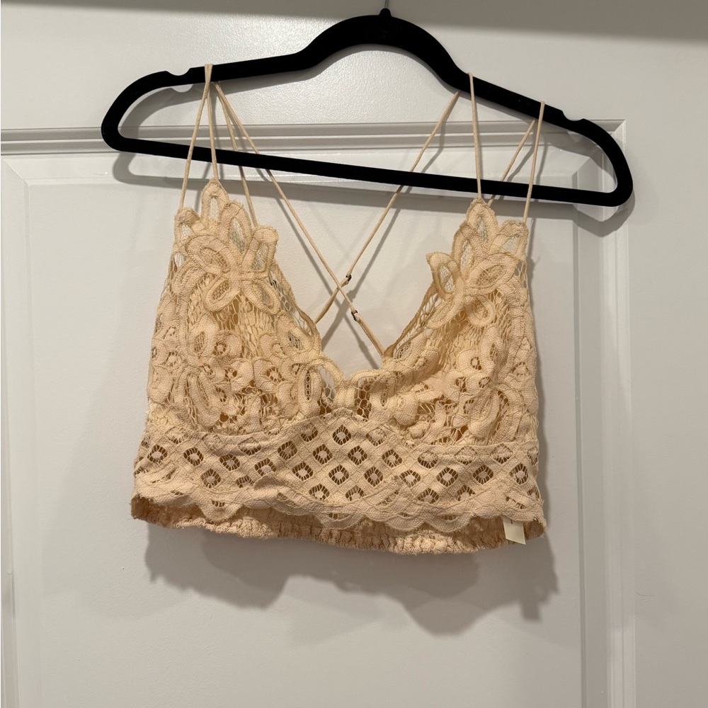 NWT Free People Adella Bralette - Pink Petal